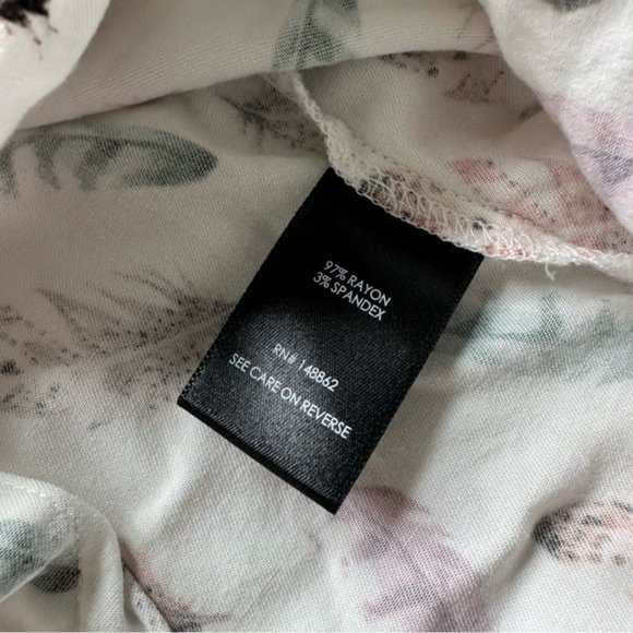 Torrid | "Feather White" Stretch Challis Button-Front Shirt | Size 1X - Picture 8 of 10